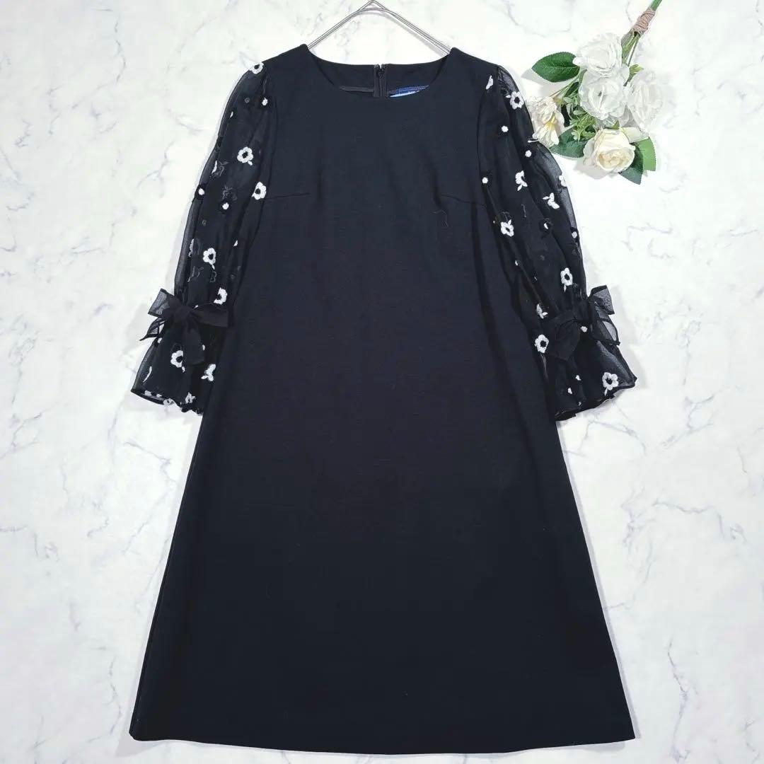 テカテカ様　美品♡21SS エムズグレイシー レイヤード風ワンピース シアー袖