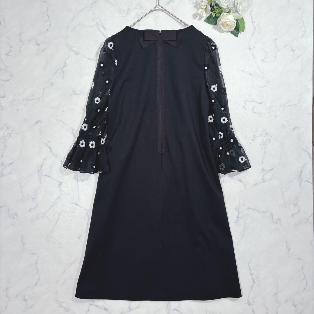 テカテカ様　美品♡21SS エムズグレイシー レイヤード風ワンピース シアー袖