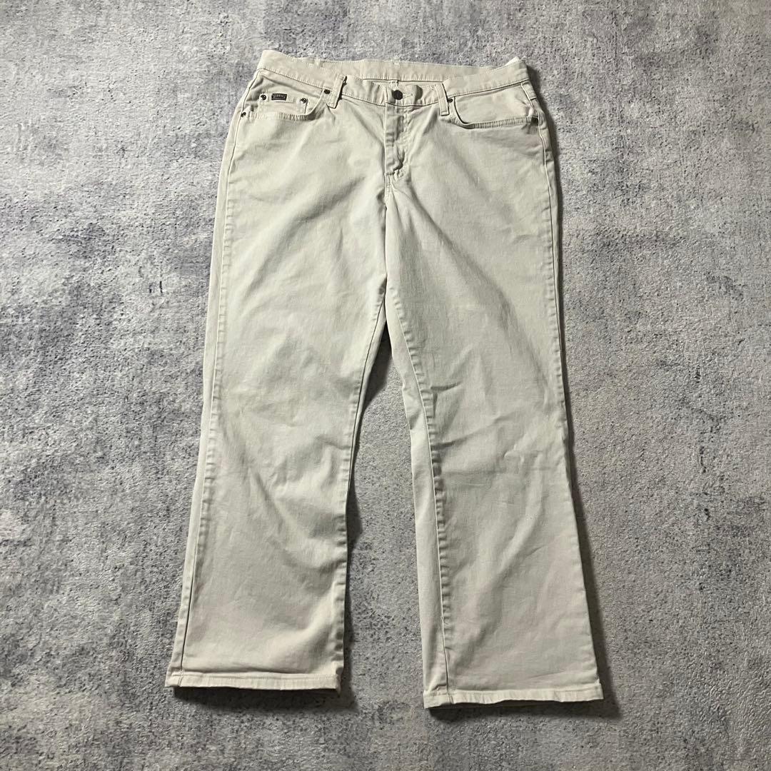 00sCHAPSハーフジップニットブラックRIDERSコーデュロイフレアパンツL