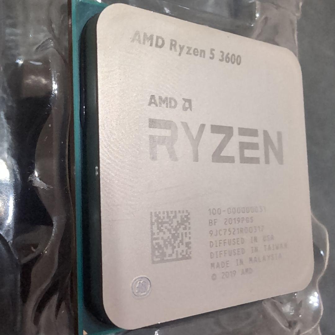 AMD Ryzen5 3600 CPUクーラー付属 元箱無し 動作確認済