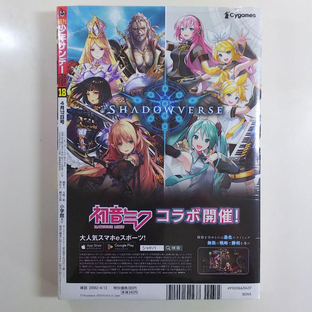 小坂菜緒「週刊少年サンデー」２０２３年４月１２日（第１８）号（新品）