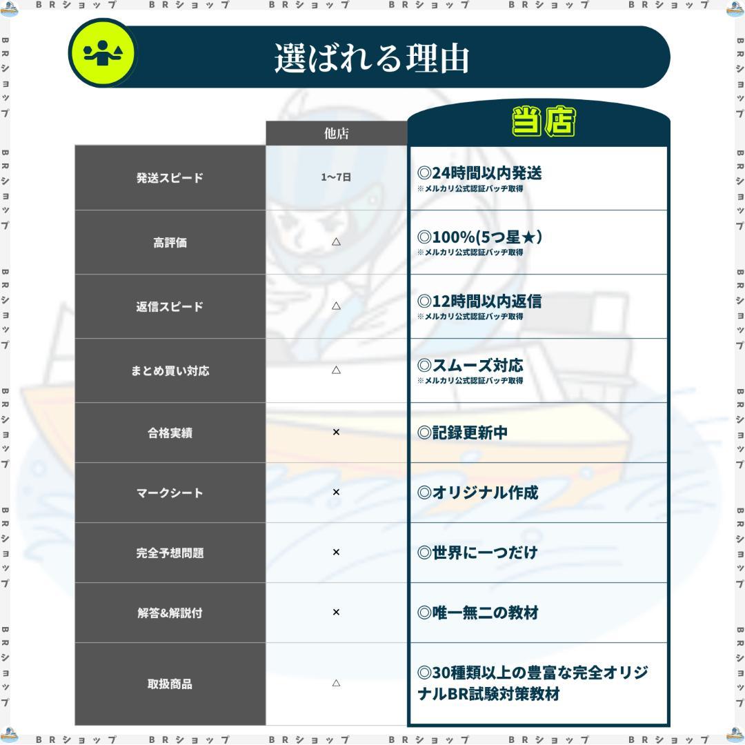 【全400問】ボートレーサー試験最高基準問題集B