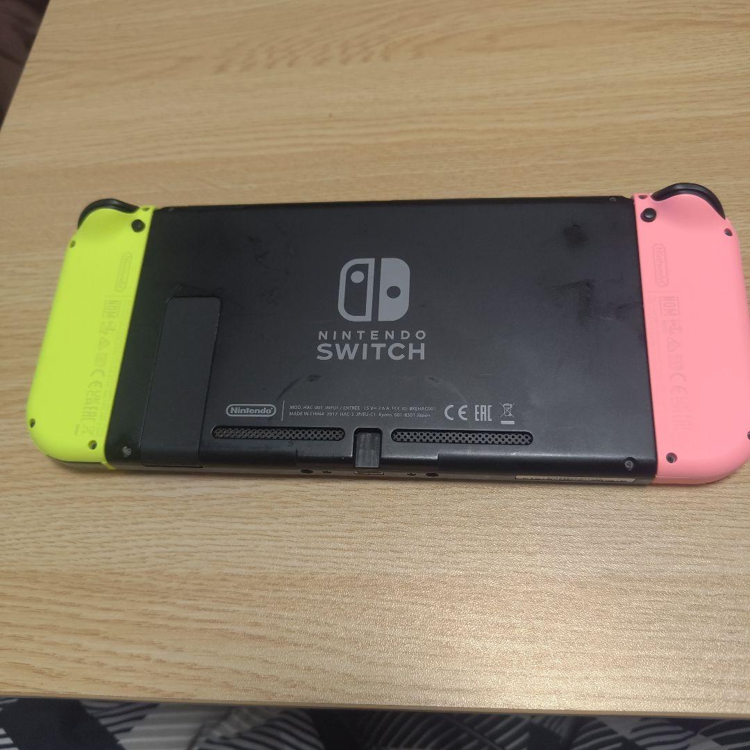 Nintendo Switch ピンク/イエロー 本体、microSDカード付き
