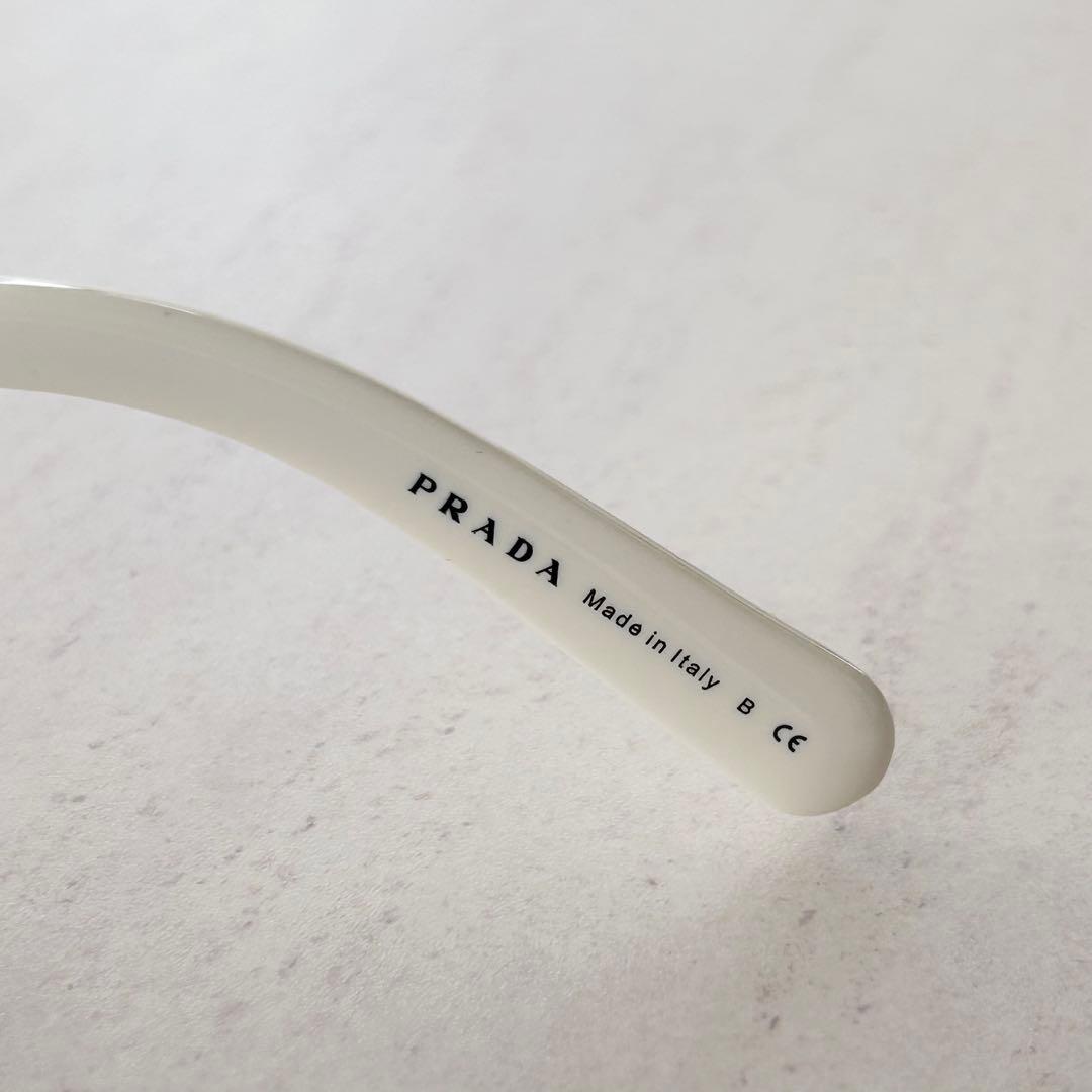 PRADA サングラス バロック ビジュー ホワイト