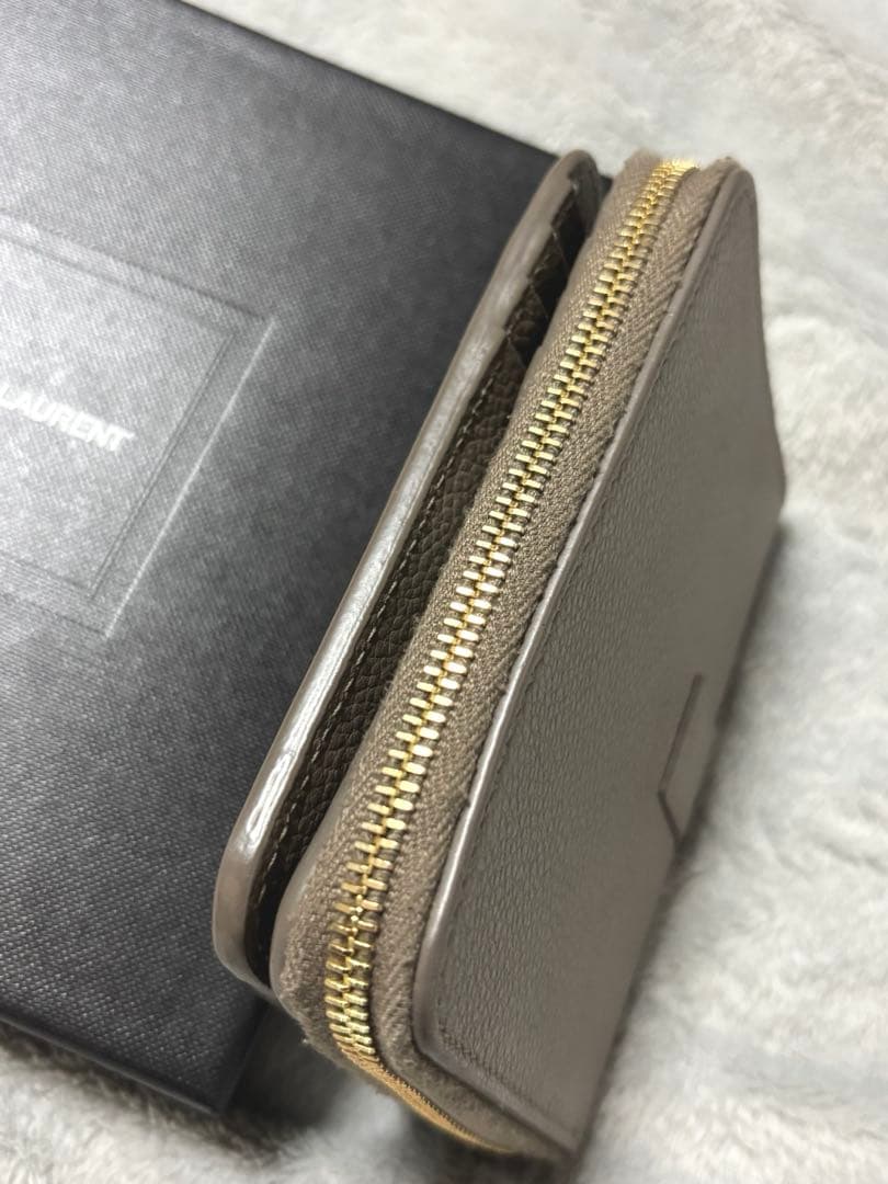 SAINT LAURENT サンローラン 二つ折り財布 美品 YSLロゴ