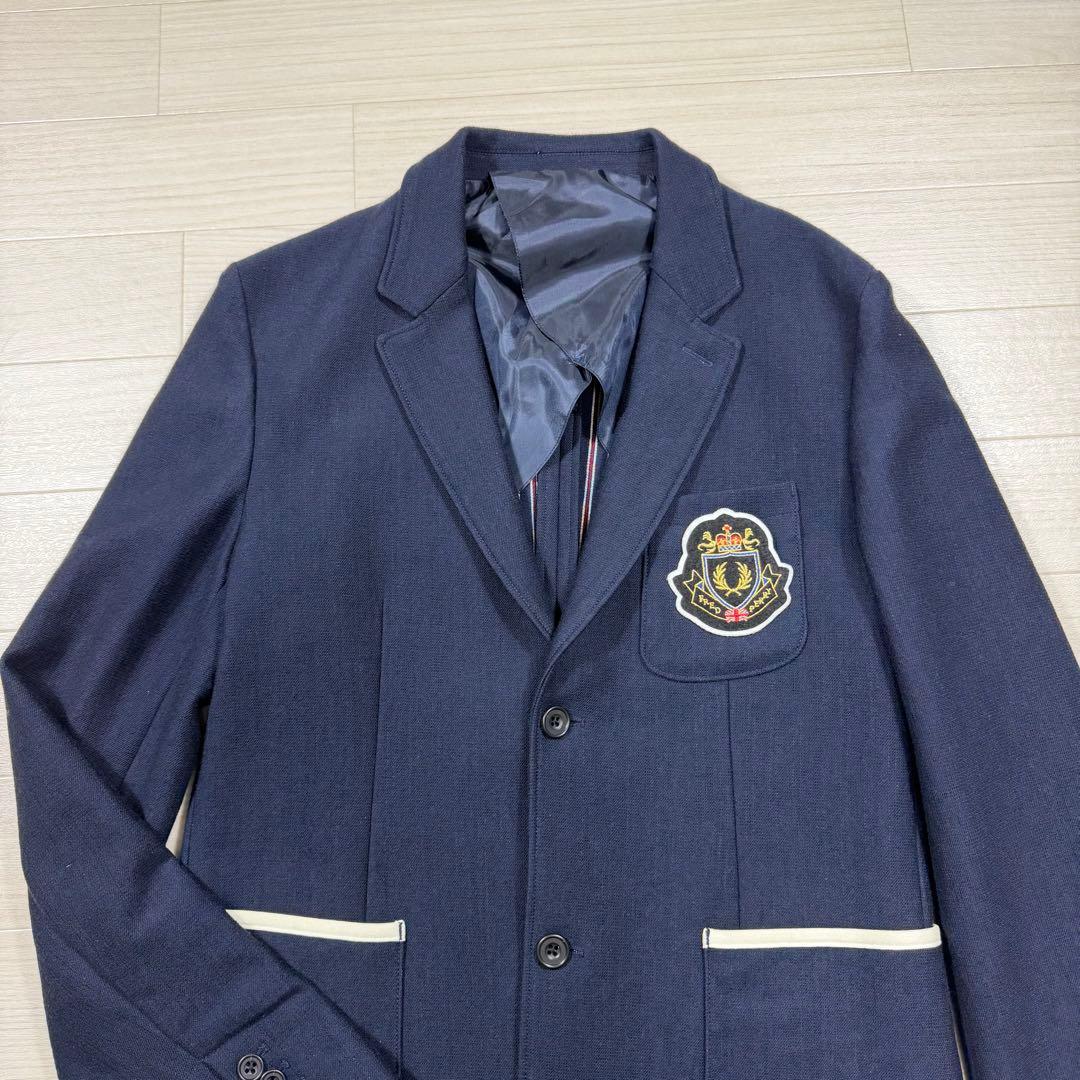 極美品 フレッドペリー 紺ブレ ジャケット ネイビー エンブレム 月桂樹 L