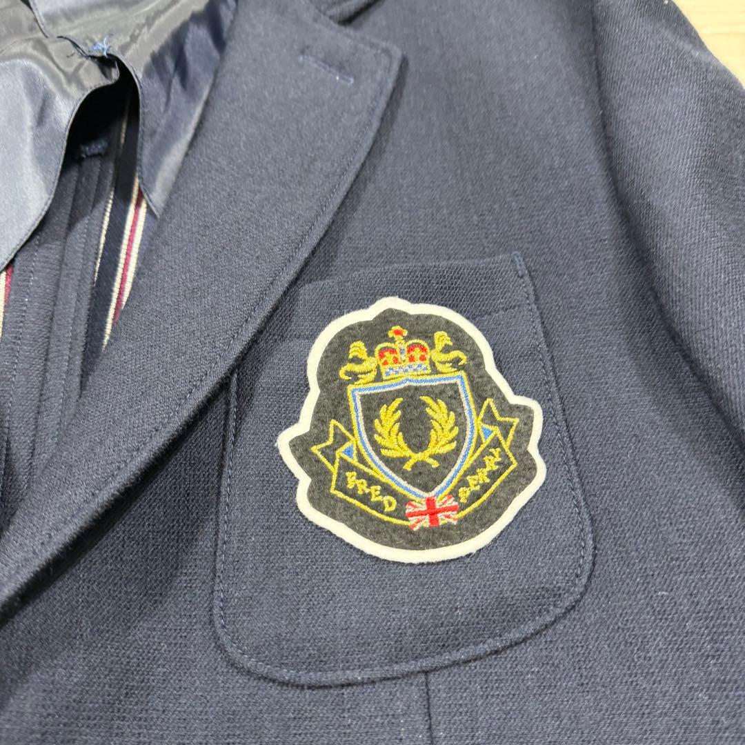 極美品 フレッドペリー 紺ブレ ジャケット ネイビー エンブレム 月桂樹 L
