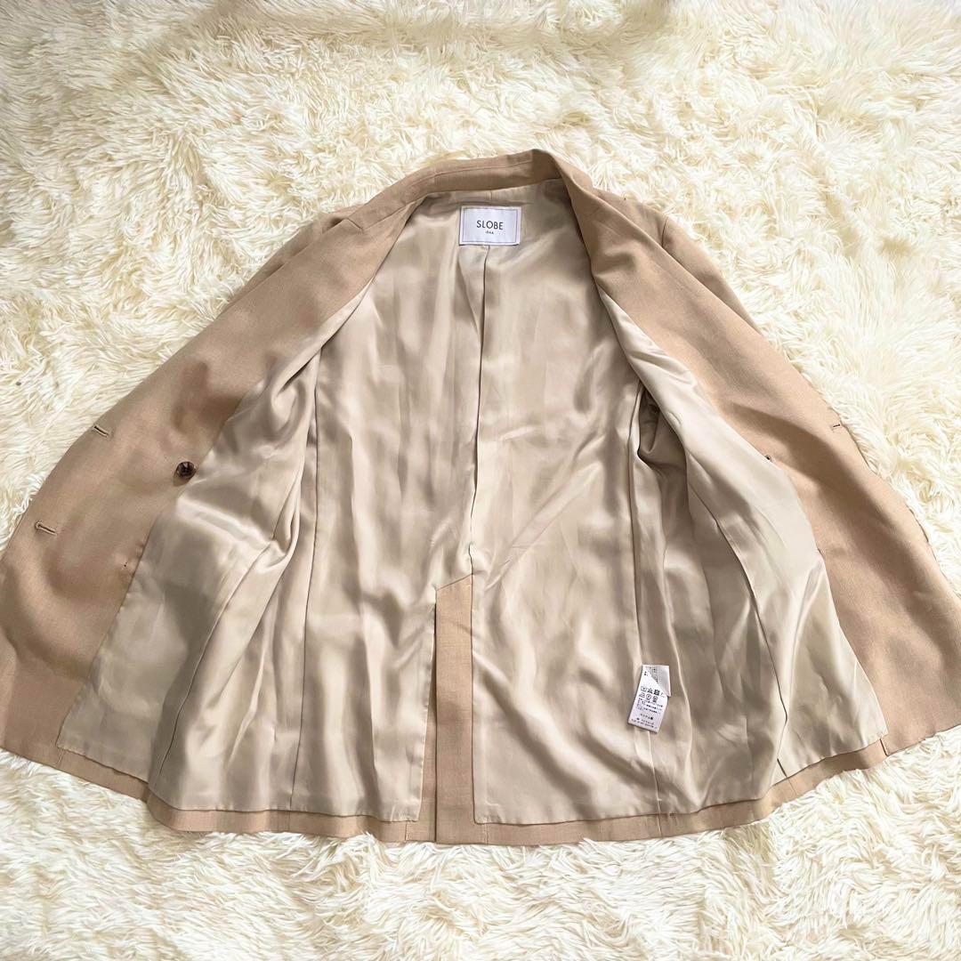美品✨SLOBE IENA ウォッシャブルツイルダブルブレストジャケット　38