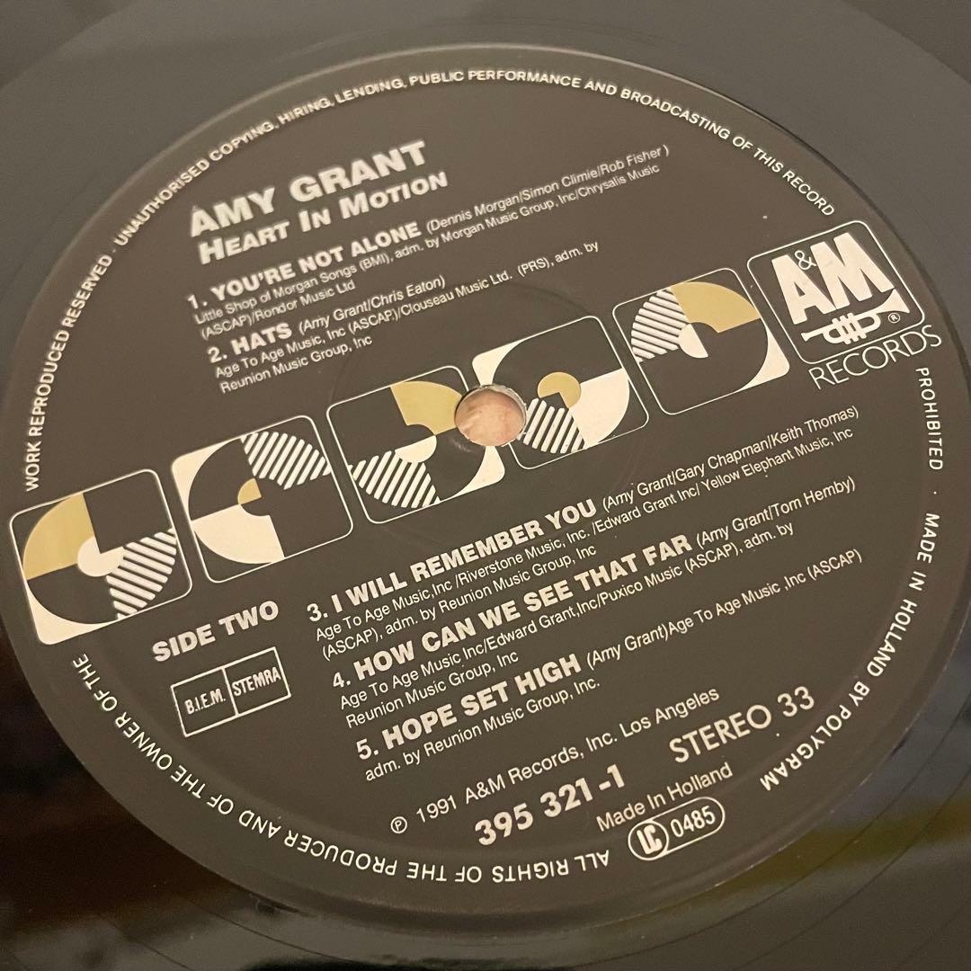 Amy Grant Heart in Motion LP レコード
