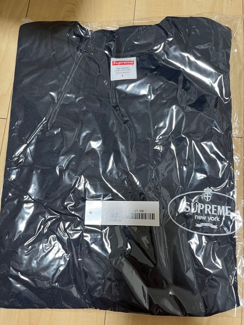 Supreme Crest Tee Navy Tシャツ　ネイビー　Lサイズ