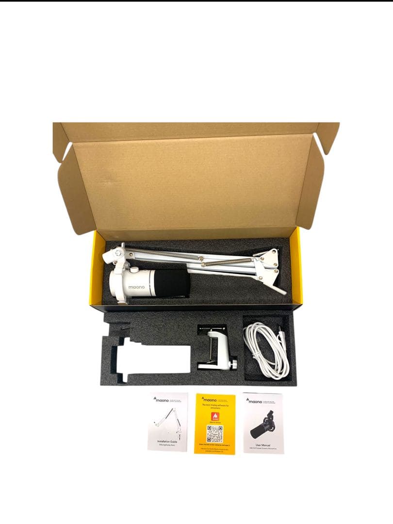 【開封済　未使用品】MAONO PD200XS PCゲーミングマイク　ホワイト