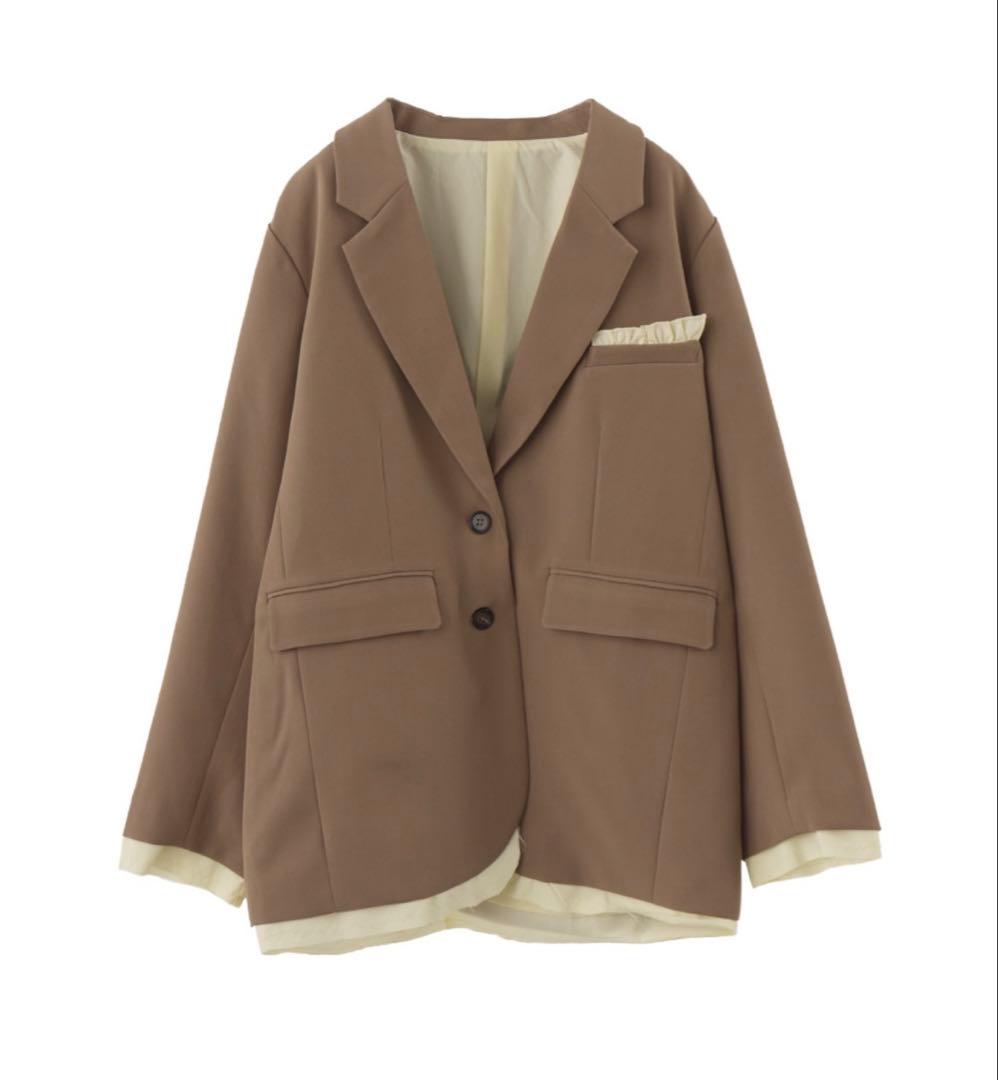 idem イデム　oversized layered jacket