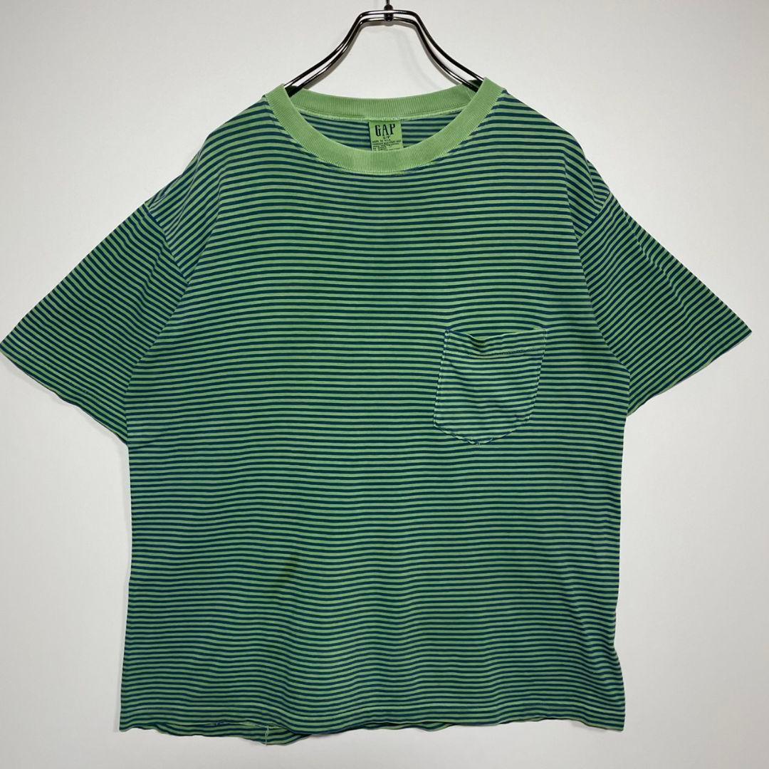 OLD GAP　オールドギャップ　Tシャツ　サイズS　ボーダー　USA製　古着