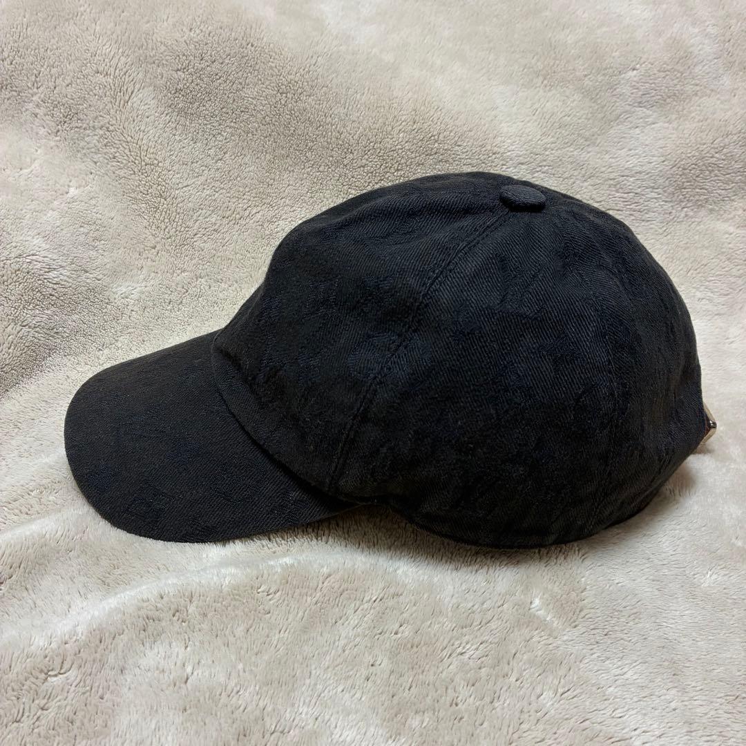 LOUIS VUITTON キャップ モノグラムエッセンシャル 総柄 ブラック