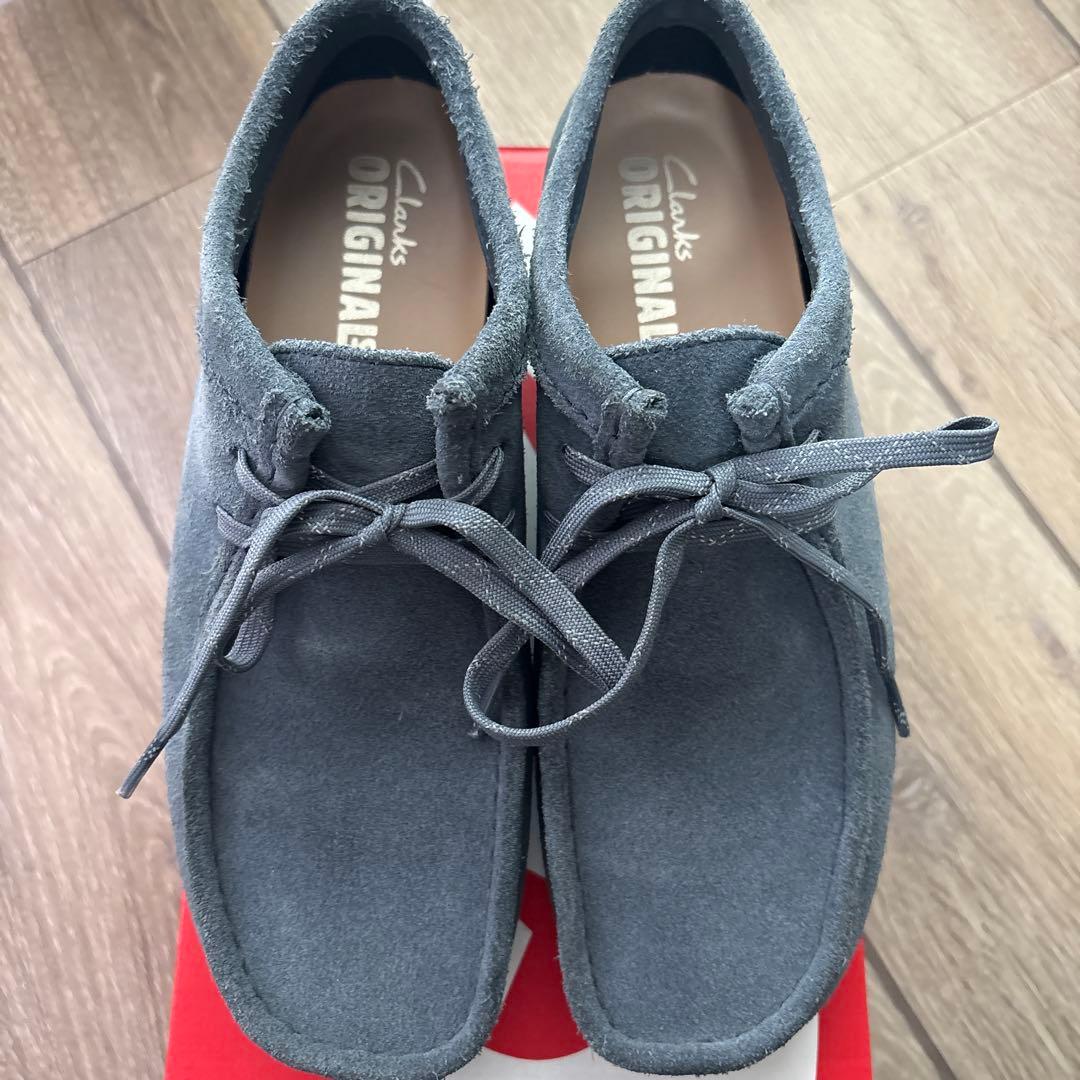 靴 CLARKS Wallabee GTX Blue/Grey