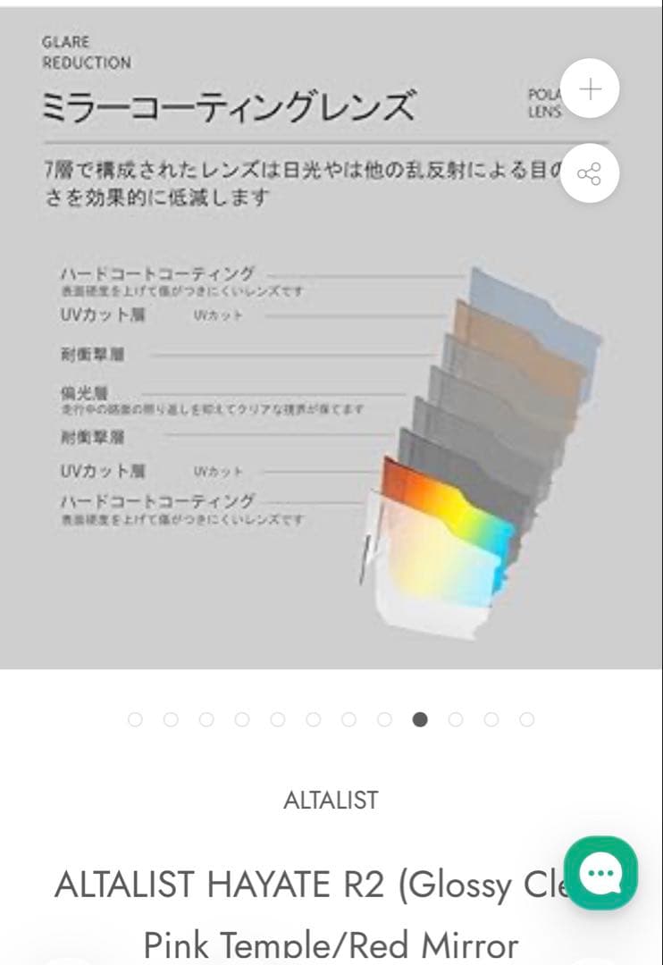 ALTALIST HAYATE R2 サングラス