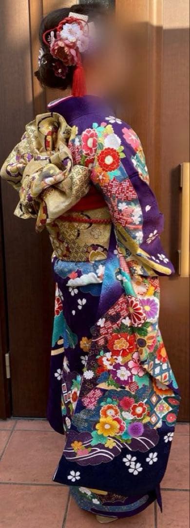 【美品】成人式　振袖フルセット　小物・髪飾り・草履付き