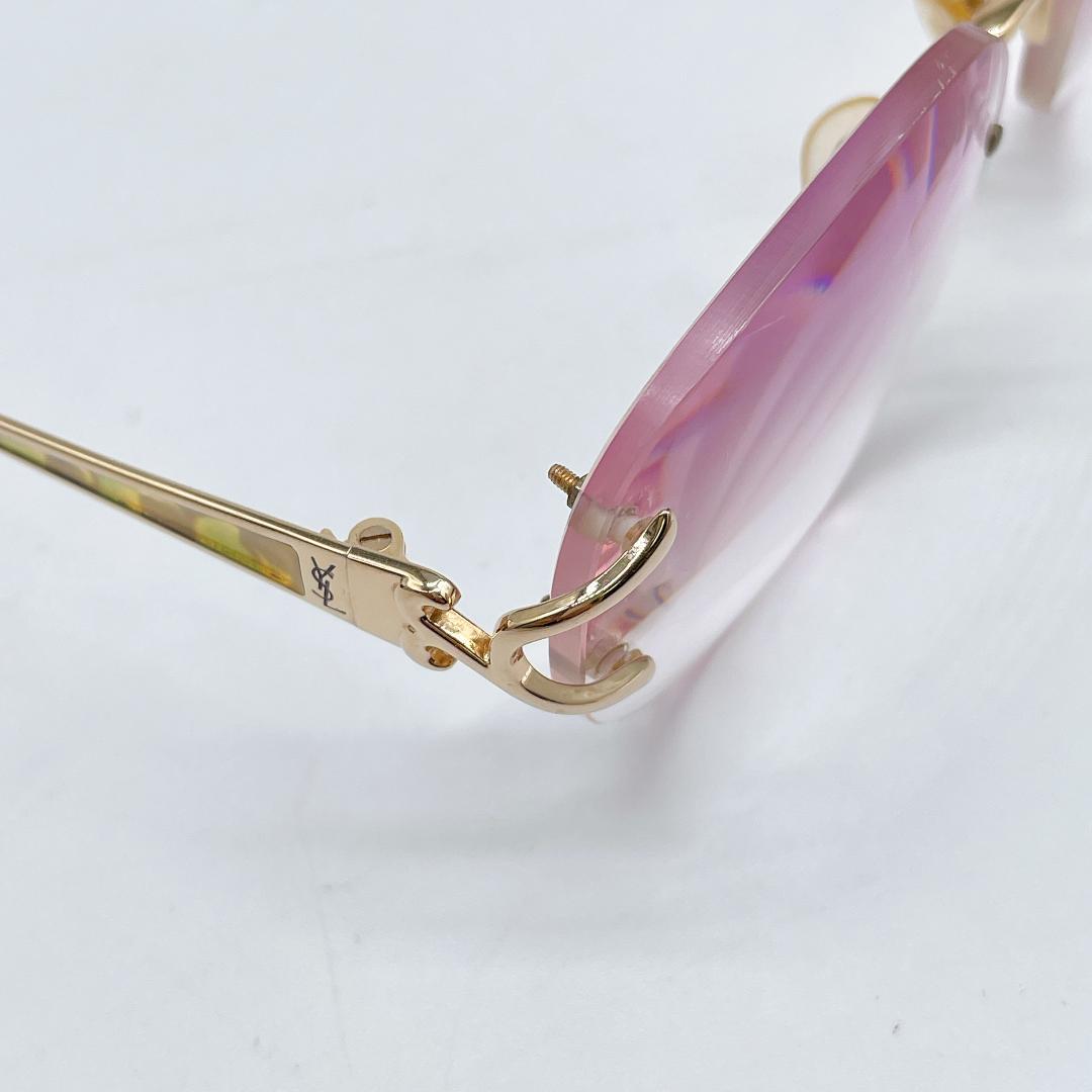 美品 Yves saint Laurent リムレス サングラス m403