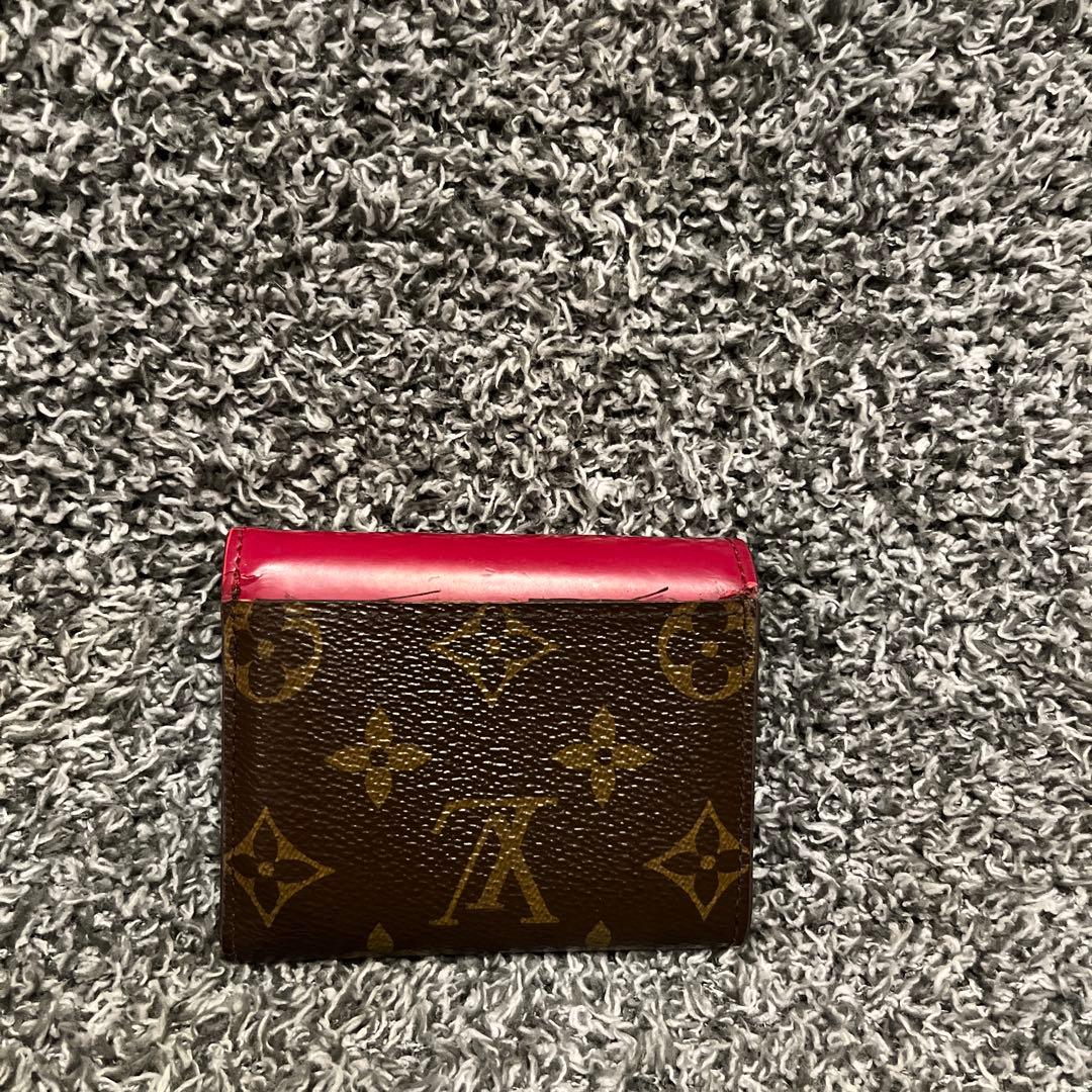 LOUIS VUITTON 三つ折り財布 ブラウン/ピンク