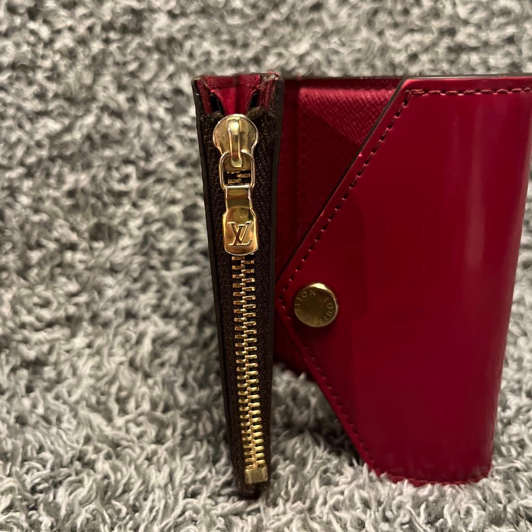LOUIS VUITTON 三つ折り財布 ブラウン/ピンク