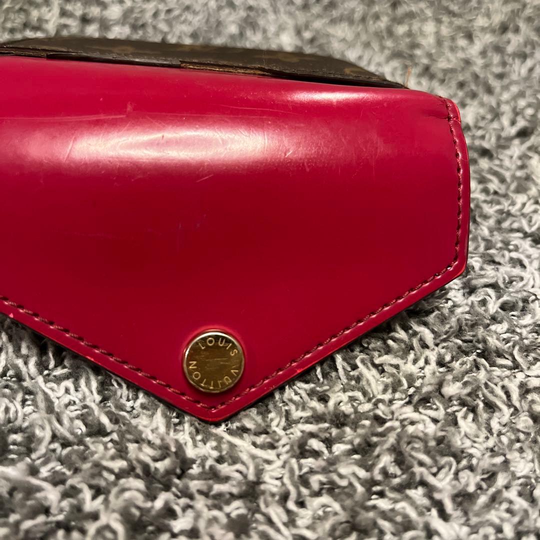 LOUIS VUITTON 三つ折り財布 ブラウン/ピンク
