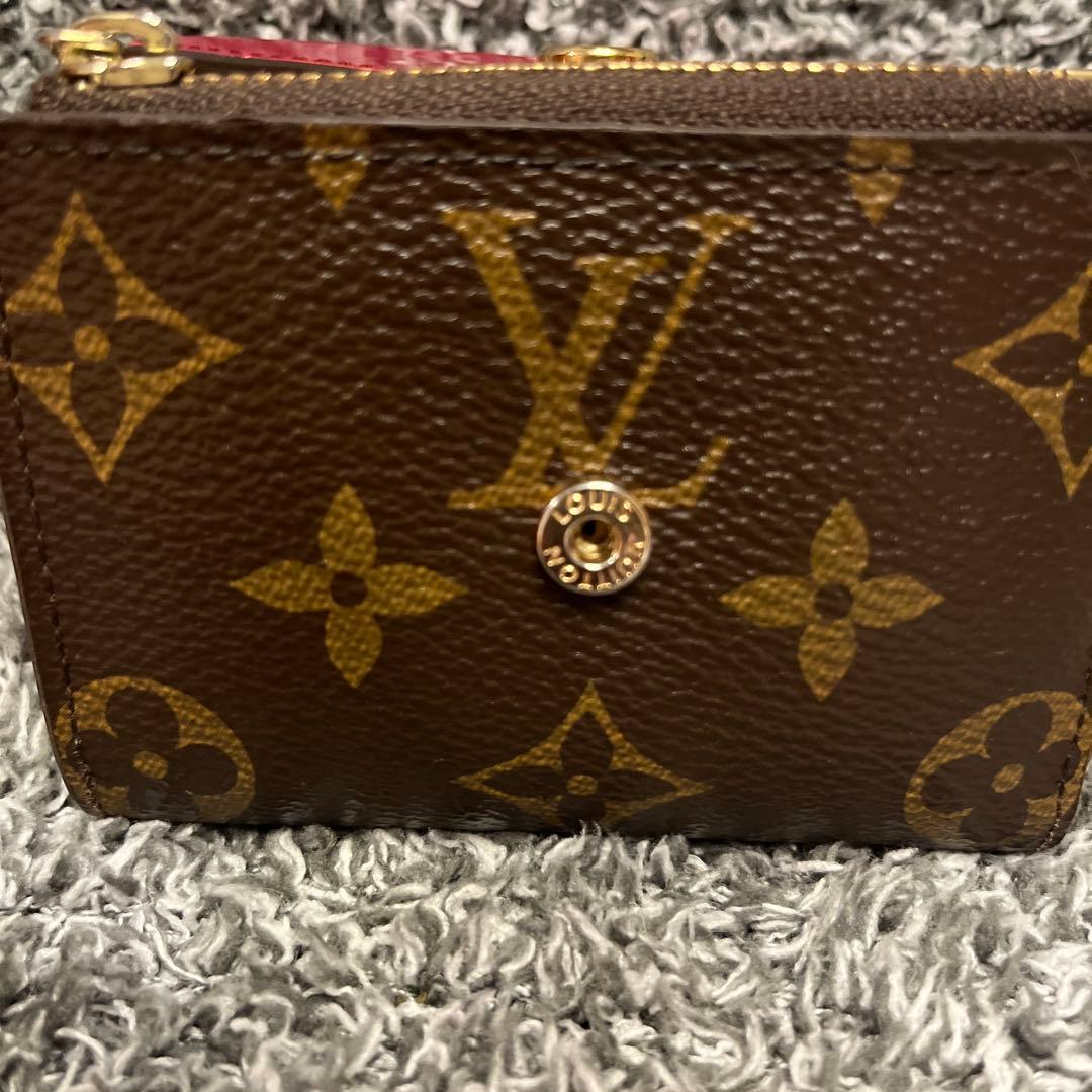 LOUIS VUITTON 三つ折り財布 ブラウン/ピンク