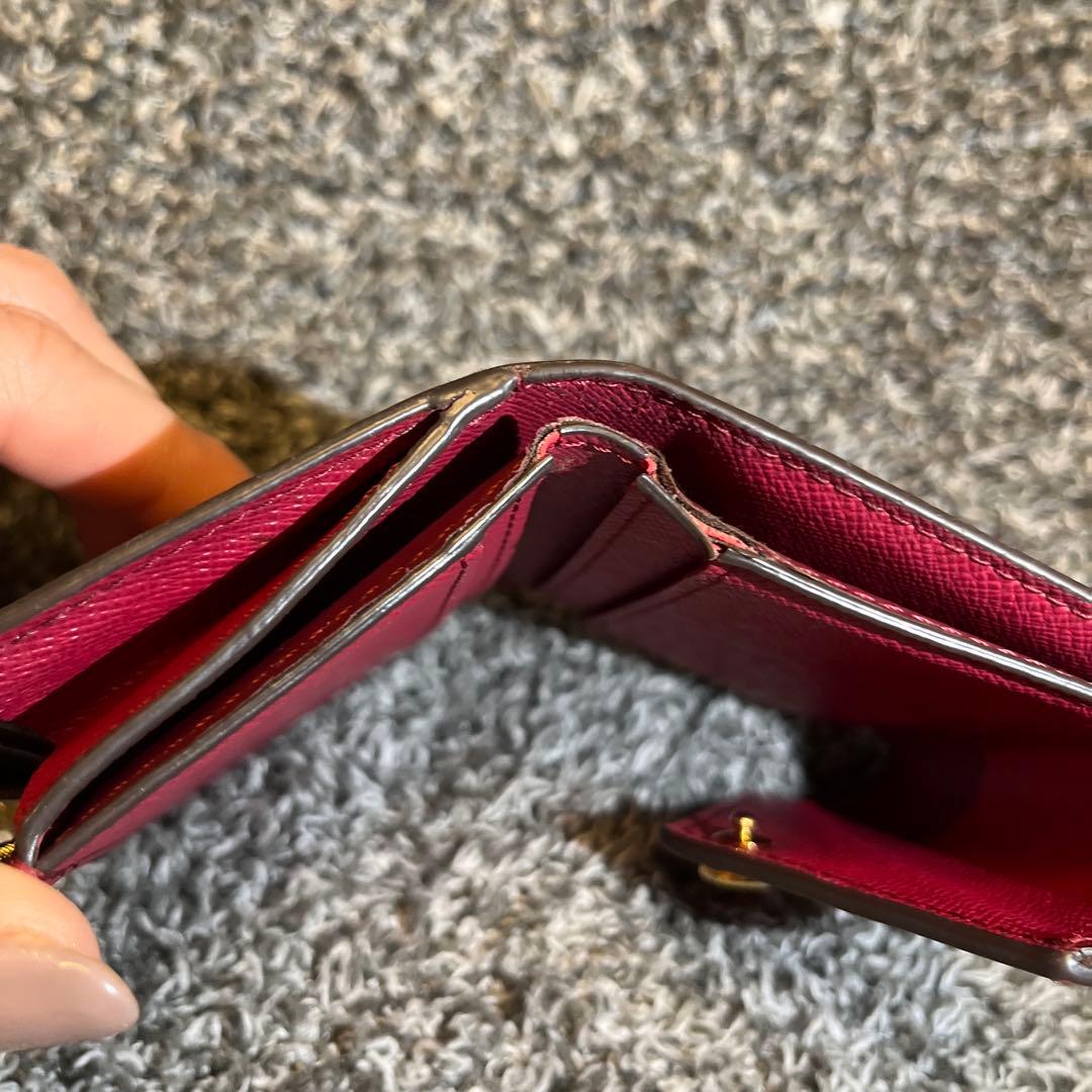 LOUIS VUITTON 三つ折り財布 ブラウン/ピンク