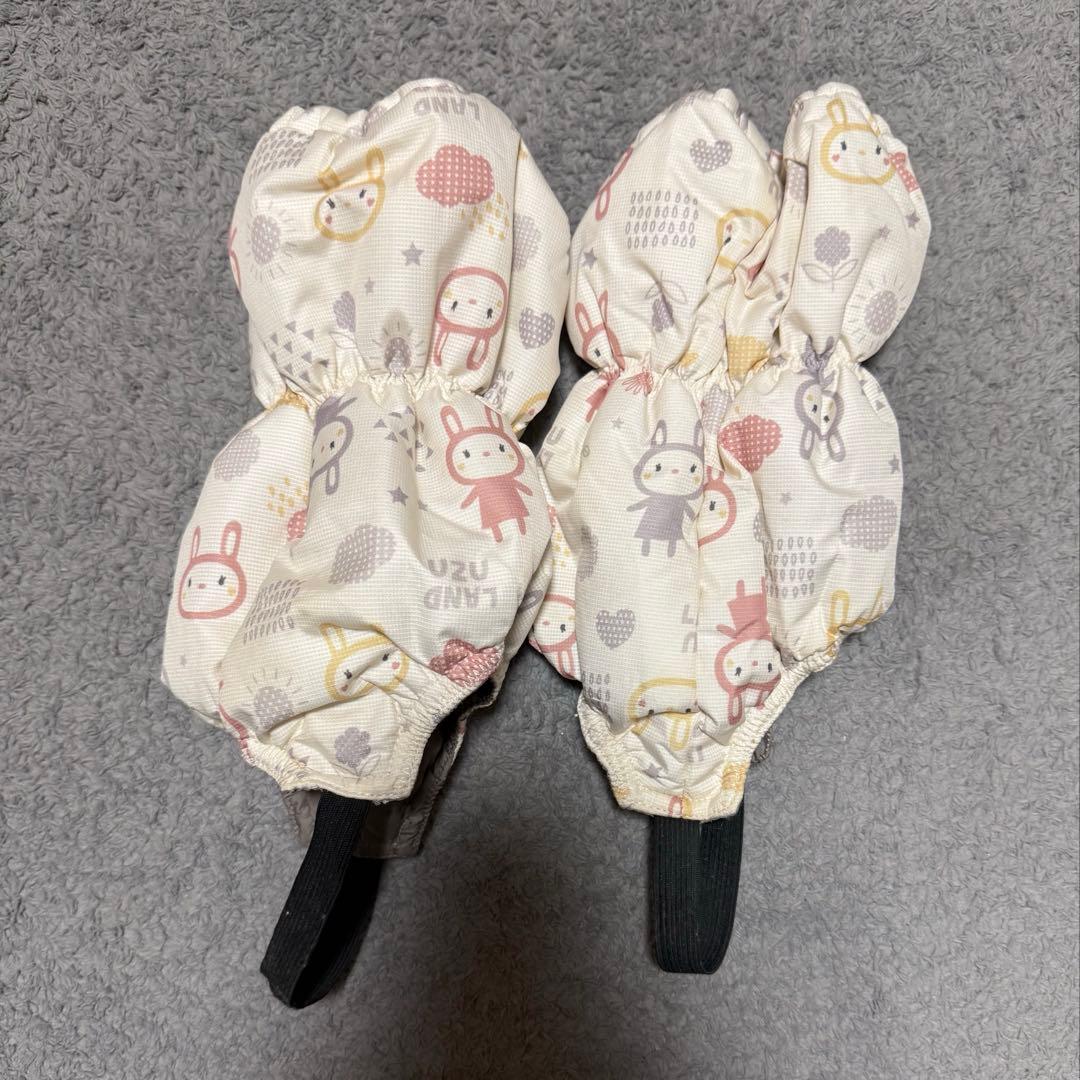 UZULAND 95サイズ うさぎ スノーウェア4点セット　ベビージャンプスーツ
