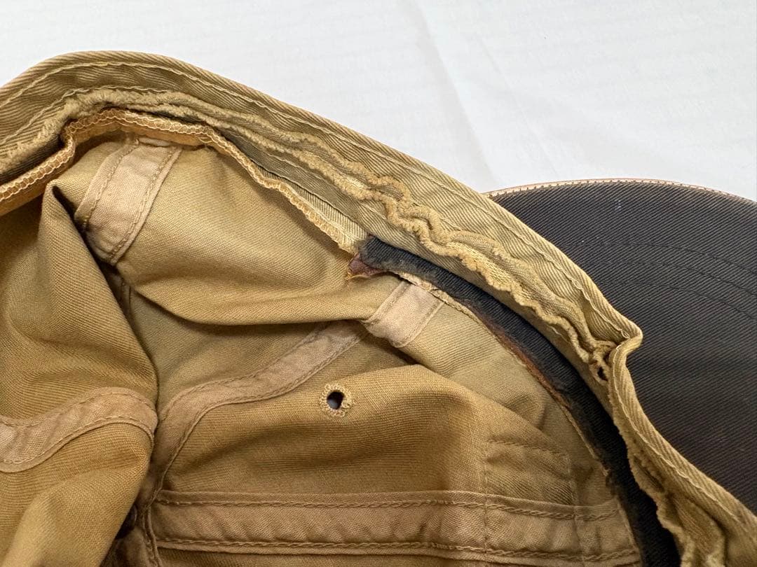 RRL レザーつば キャップ 犬パッチ L Ralph Lauren