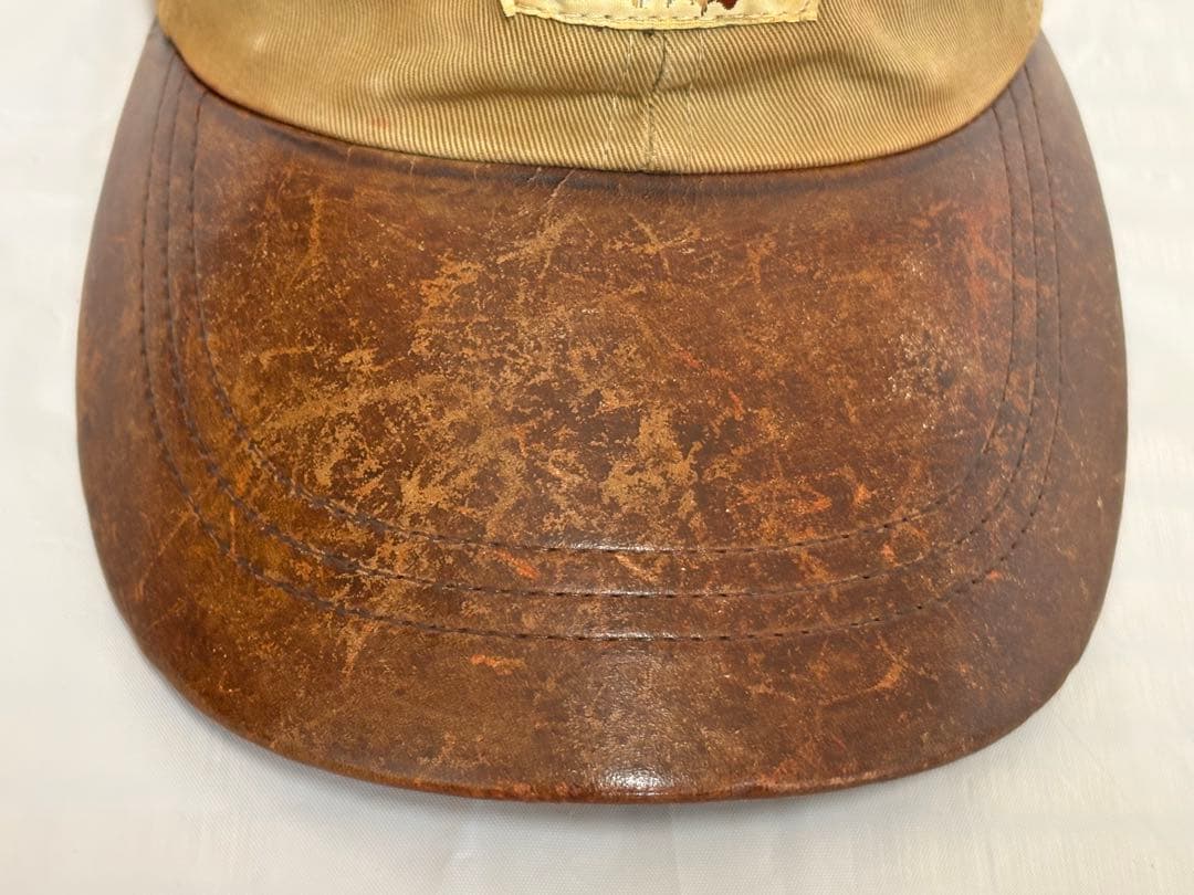 RRL レザーつば キャップ 犬パッチ L Ralph Lauren