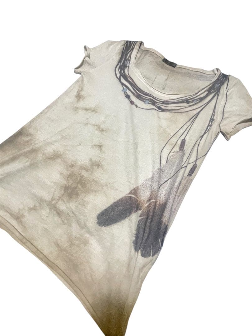 00s goa cutsew fake feather necklace 亜熱帯