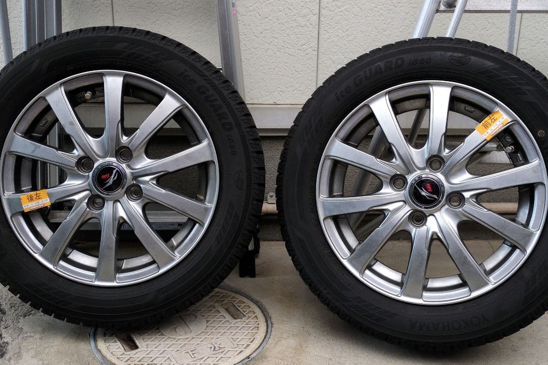 ヨコハマタイヤ　スタッドレス　155 65 R14 ホイール付き　中古品