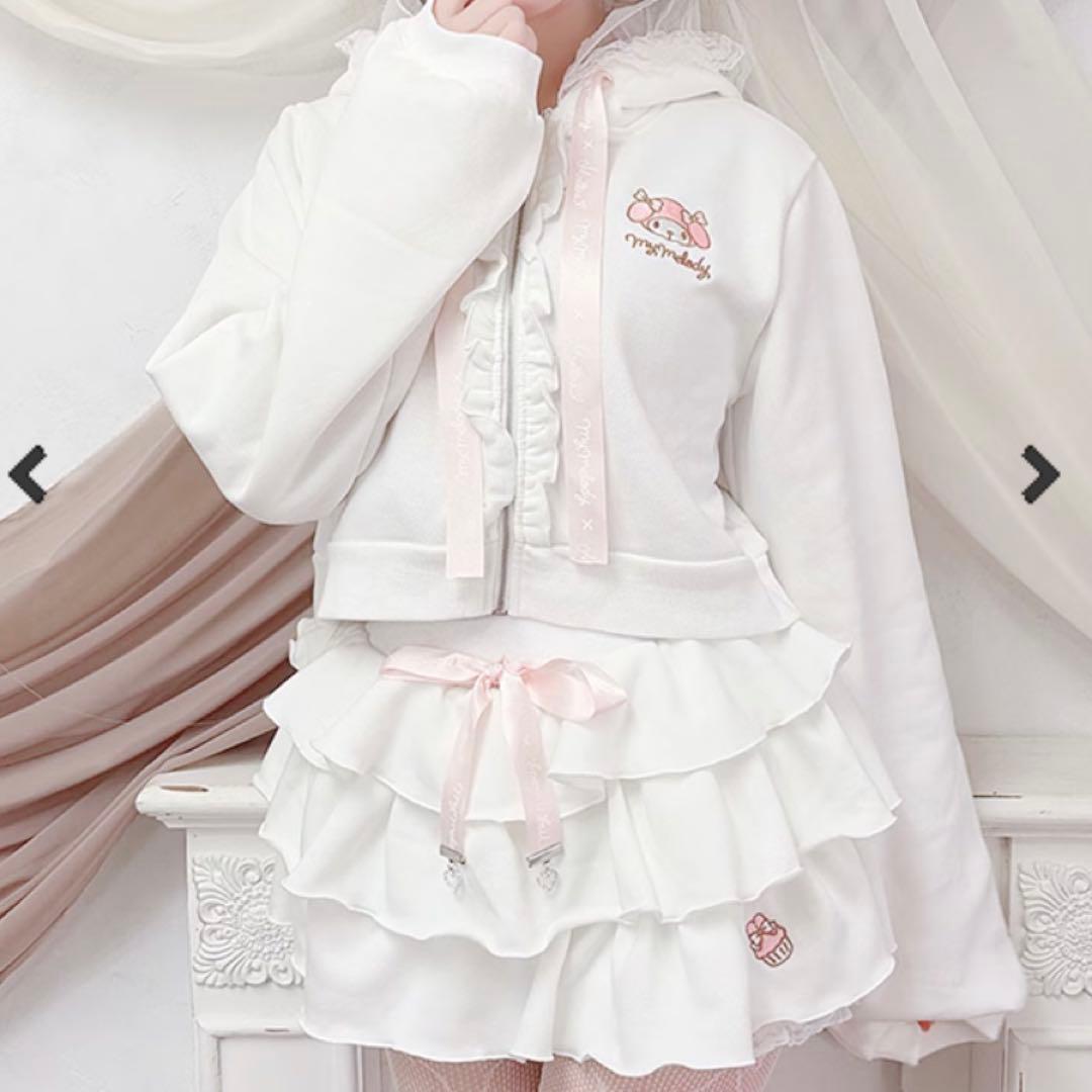 新品タグ付♡プリメロ×マイメロ♡コラボ♡セットアップ♡ホワイト♡