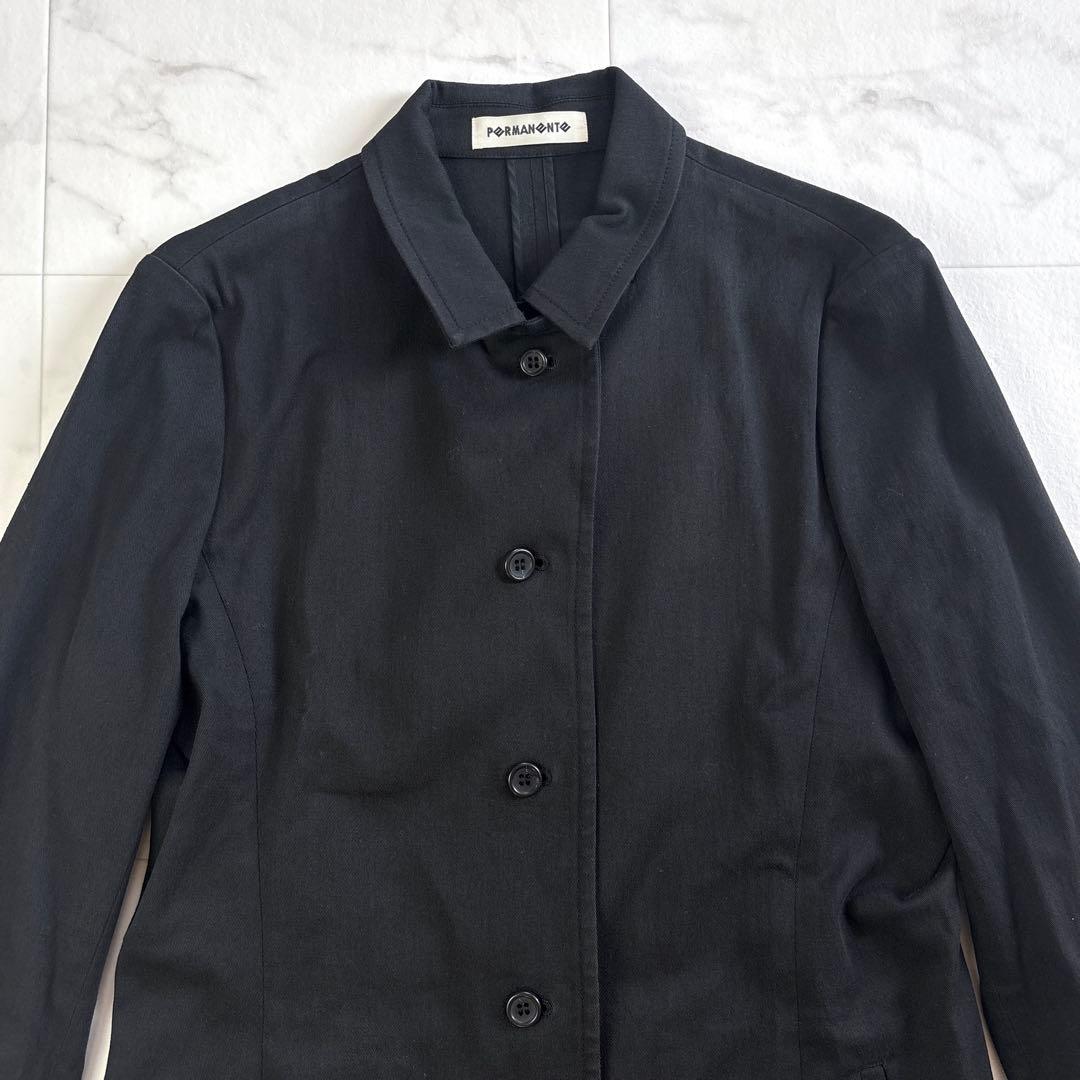 90s　ISSEY MIYAKE　 PERMANENTE　ロングジャケット 黒