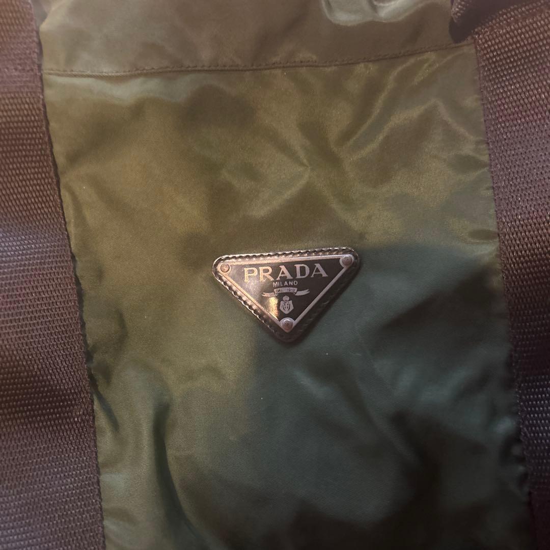 PRADA ダークグリーン ボストンバッグ