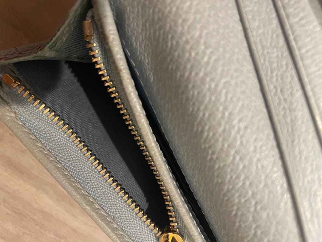 グッチ　GUCCI 二つ折り財布　ミニ 花柄 フローラプリント日本限定　水色