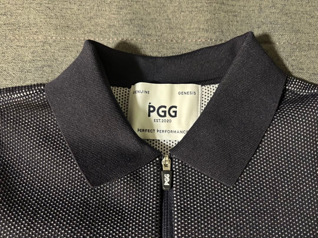 PGG ネイビー ポロシャツ ジッパー付き サイズ1