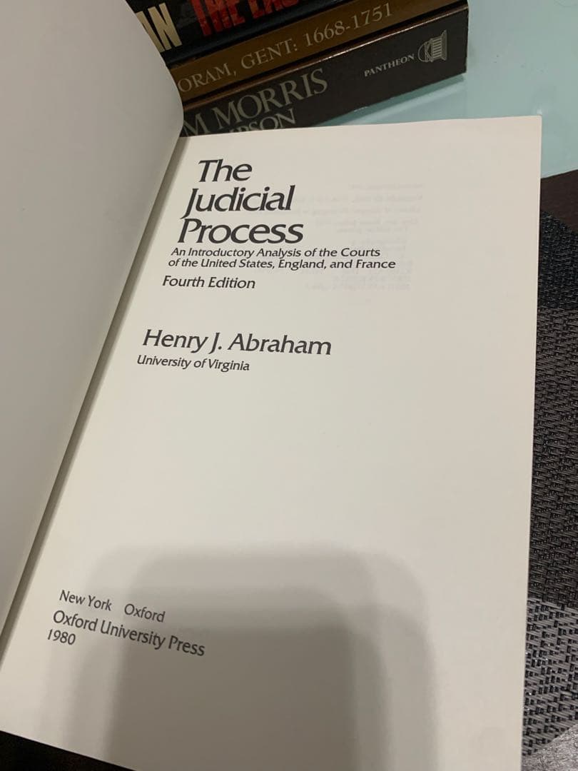 洋書 The Judicial Process Fourth Edition