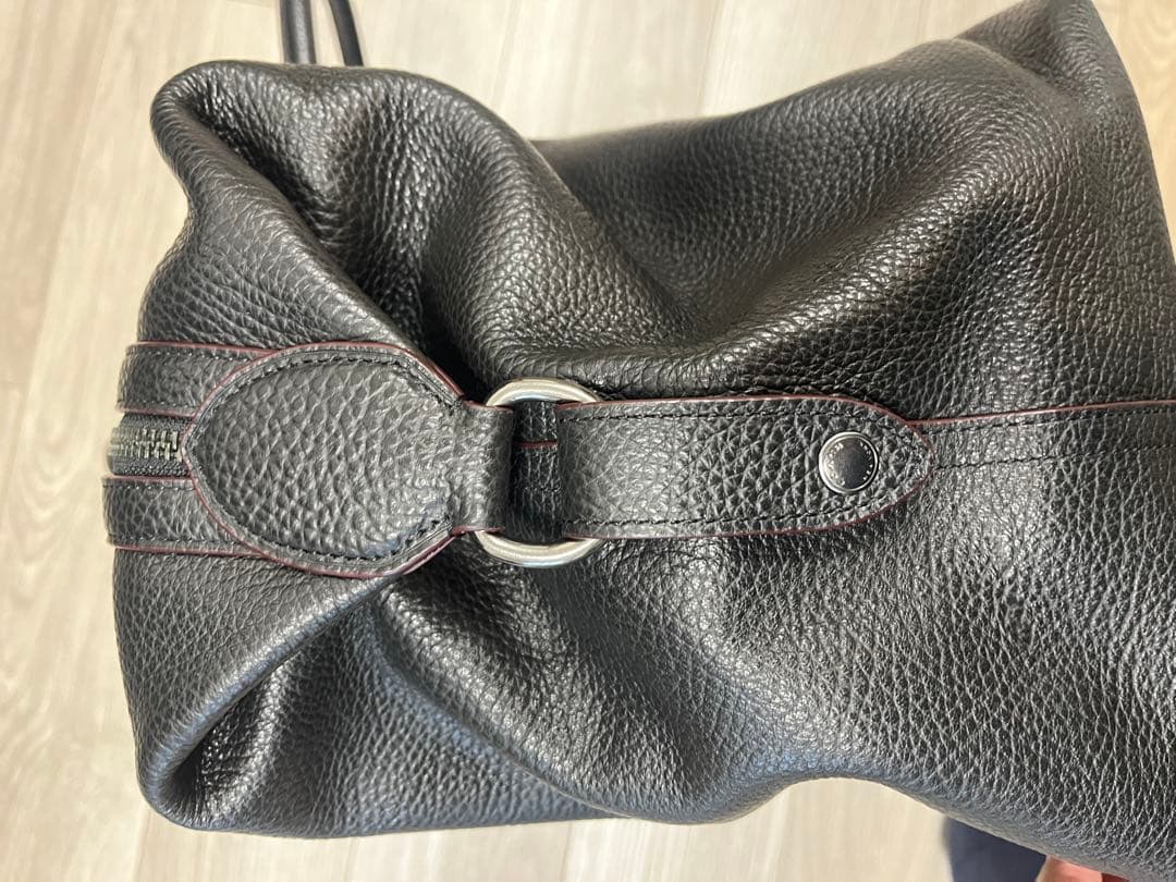 【美品】コーチ COACH レザー ボストンバッグ ブラック