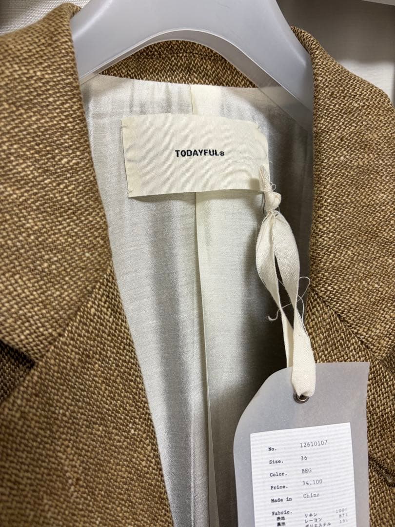 todayful 》Boyfriend Linen Jacket