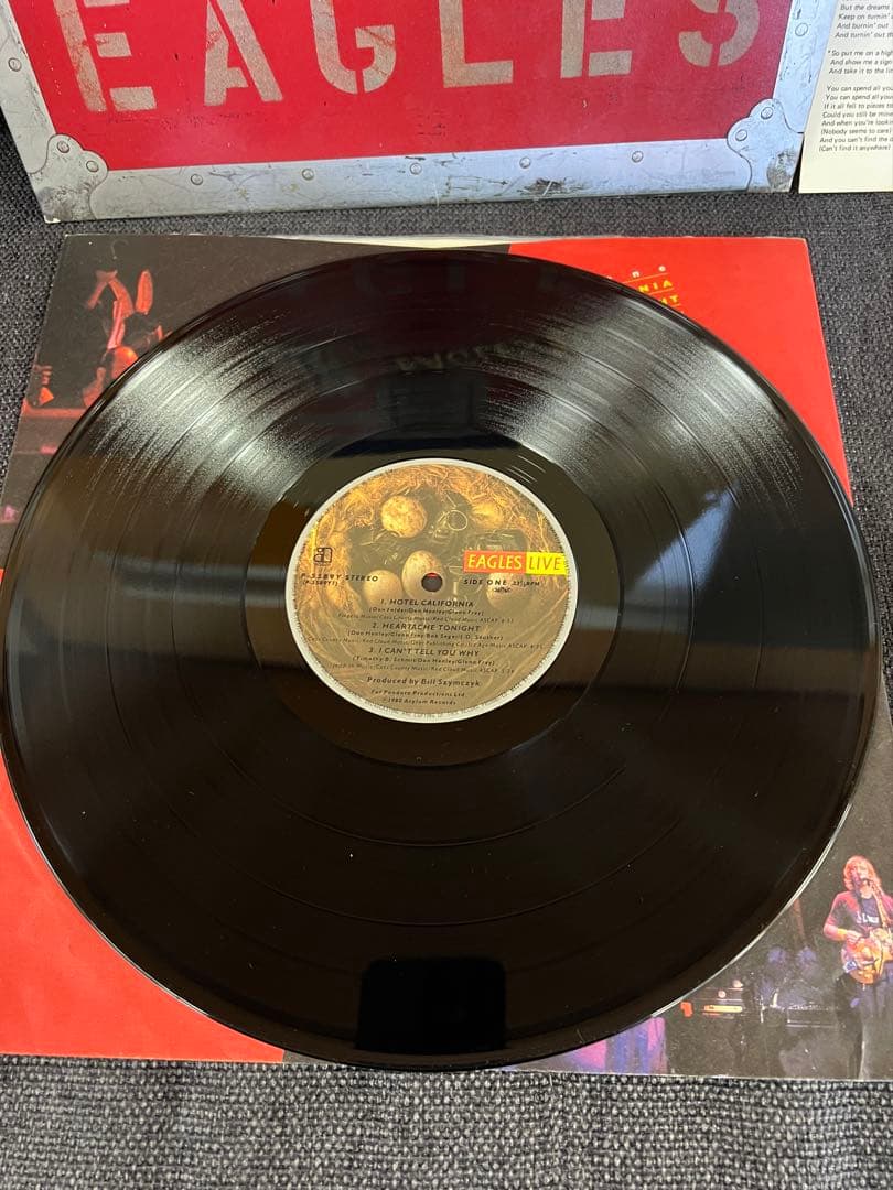 Eagles Live 2枚組LP 洋楽　ポスター付き 美盤　1980年
