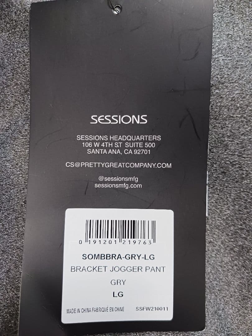 新品 セッションズ BRACKET JOGGER PANT スノーボードパンツL