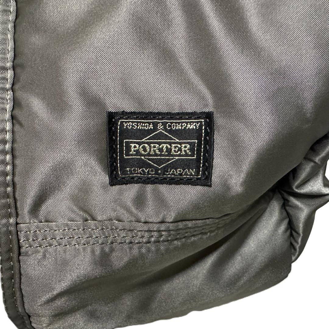PORTER TANKER 2WAY BOSTON BAG M シルバーグレー