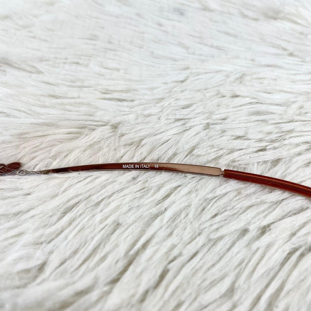 美品　LOEWE　サングラス　SLW123S　ブラウンレンズ　シルバーフレーム