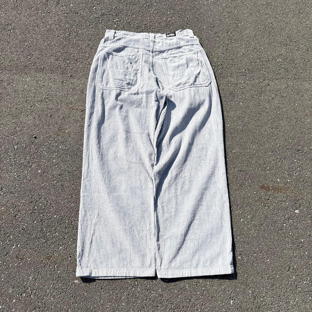 90s USA製 garment stageコーデュロイ パンツグレー 極太