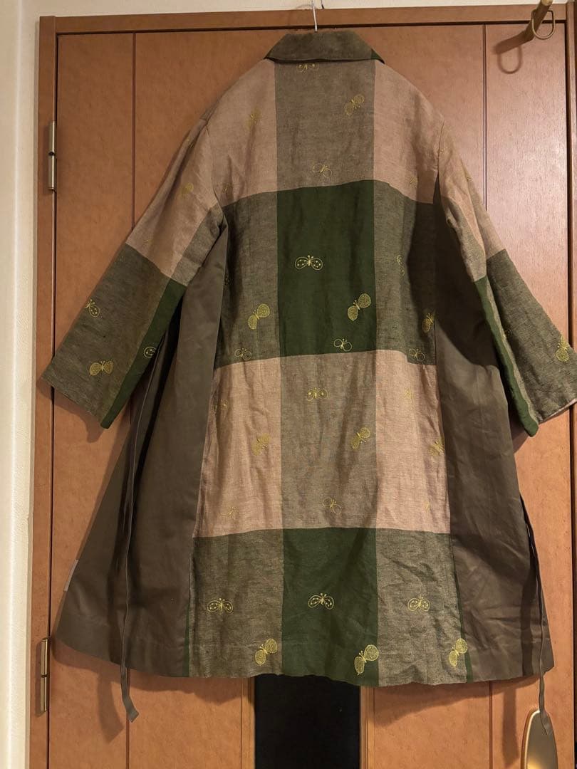 ミナペルホネンちょうちょ生地ハンドメイドジャケット
