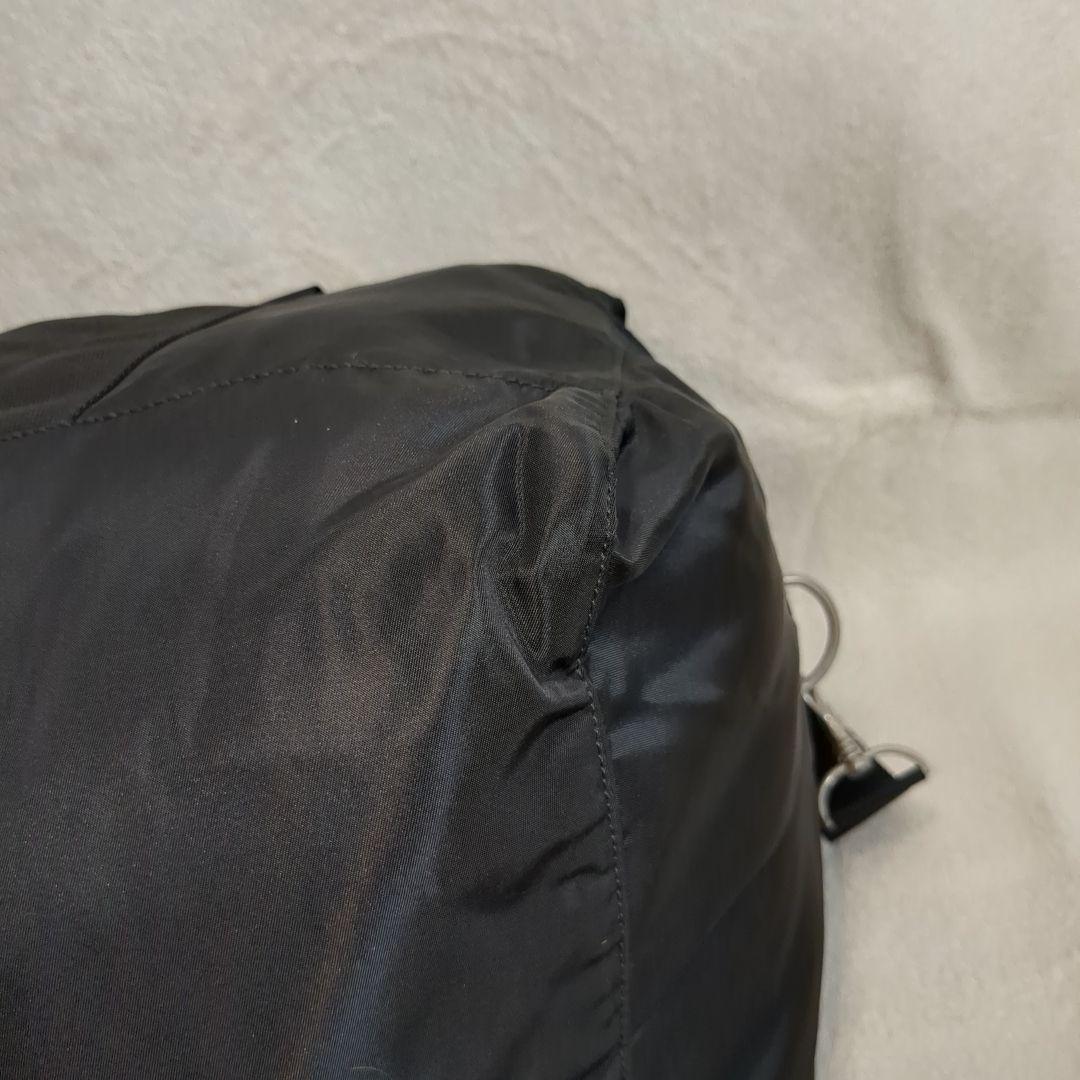 Maki PRADA ボストンバッグ 2way ブラック 三角ロゴ