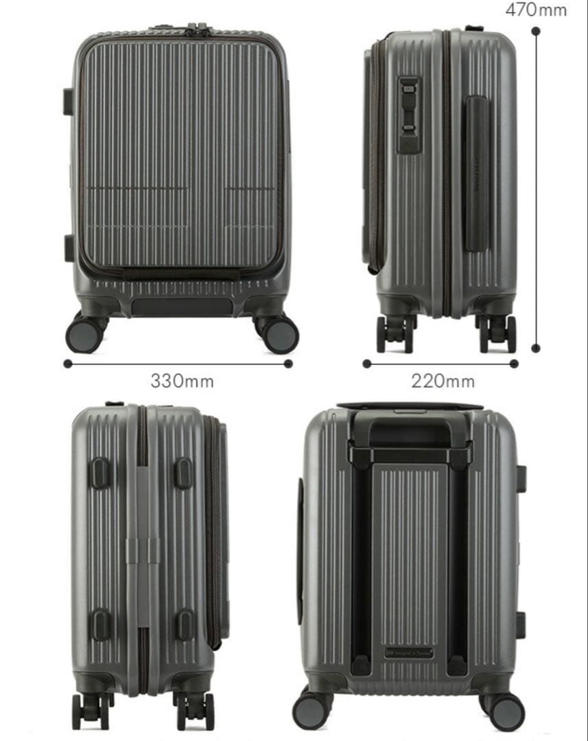 人気色　イノベーター キャリーバック　スーツケース 21L 機内持込OK 緑
