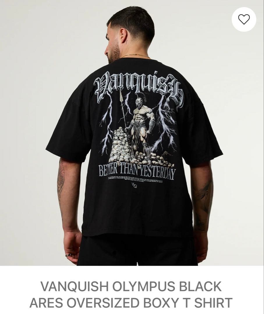 【新品未開封】Vanquish Fitness Black Ares Tシャツ
