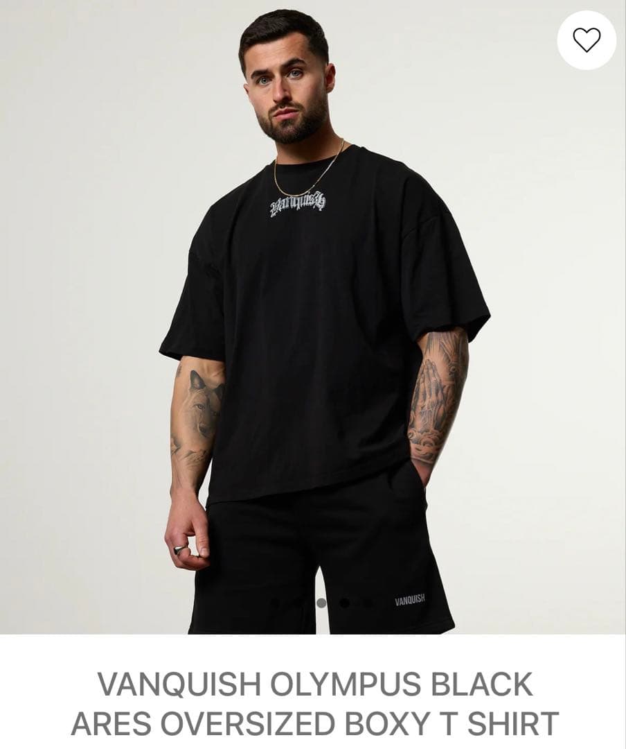 【新品未開封】Vanquish Fitness Black Ares Tシャツ
